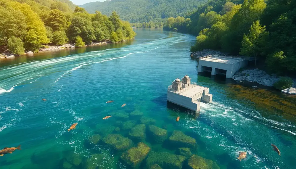 Ökologische Auswirkungen von Laufwasserkraftwerken auf Flussökosysteme minimieren