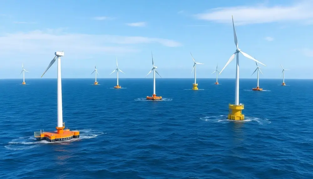 Vergleich zwischen schwimmenden und fest verankerten Offshore-Windturbinen